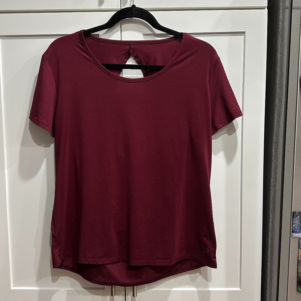 Champion Women's Workout Shirt, Medium, Open Back, Rarely Worn, Short Sleeve